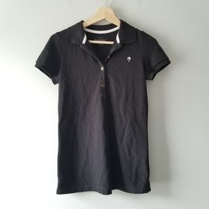 Lilly Pulitzer Chic Fit Black Polo Tee Shirt
